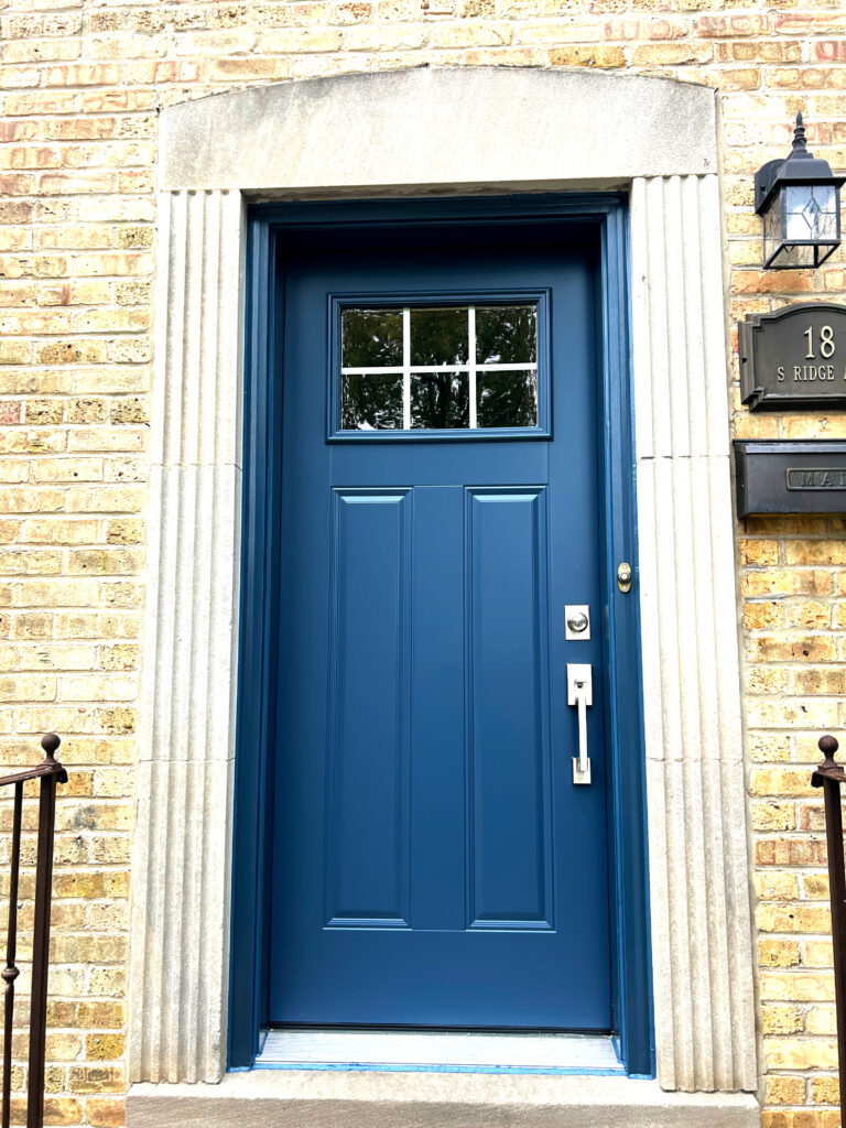 New exterior entry door